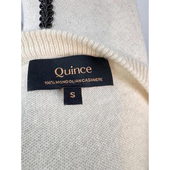 Quince Women Sweeter Cashmere V Neck Luxurious V-Neck Long Sleeve with - Picture 6 of 6